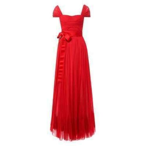 Шелковое платье-макси с поясом Dolce & Gabbana