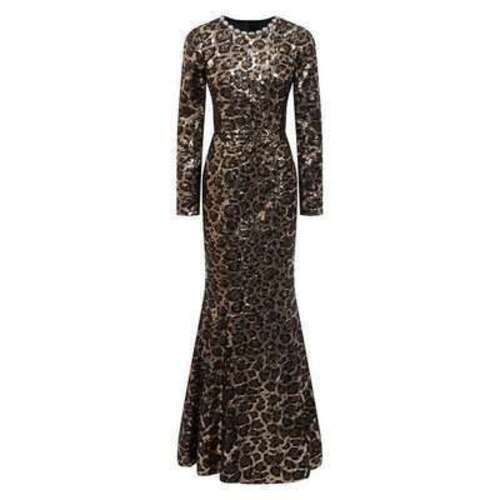 Платье с отделкой пайетками Dolce & Gabbana