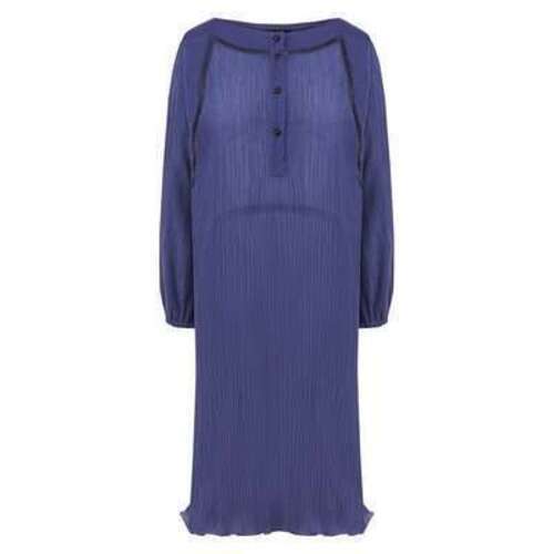 Платье из смеси хлопка и шелка Giorgio Armani