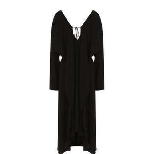 Шерстяное платье-миди на молнии Yohji Yamamoto