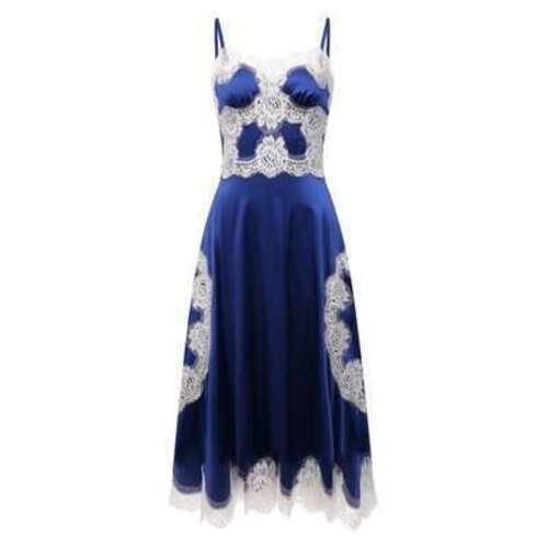 Платье из шелка и хлопка Dolce & Gabbana
