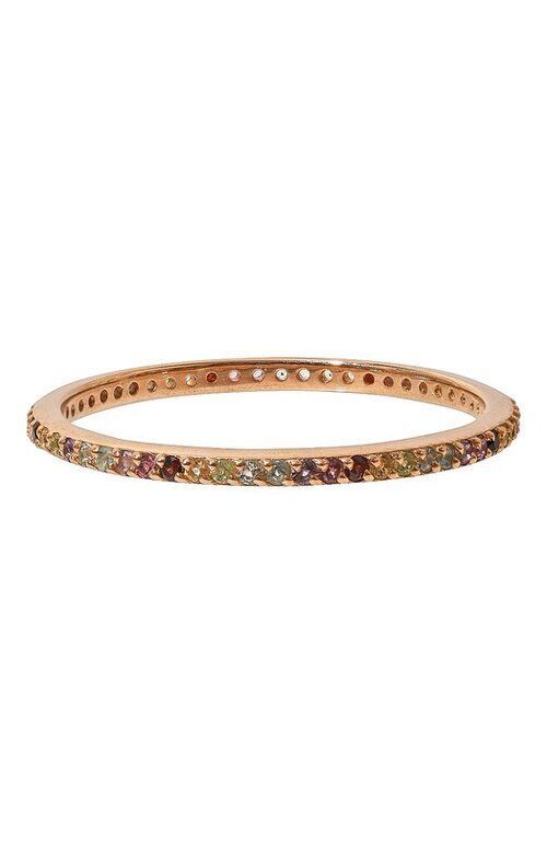 Радужное кольцо в позолоте Secrets jewelry
