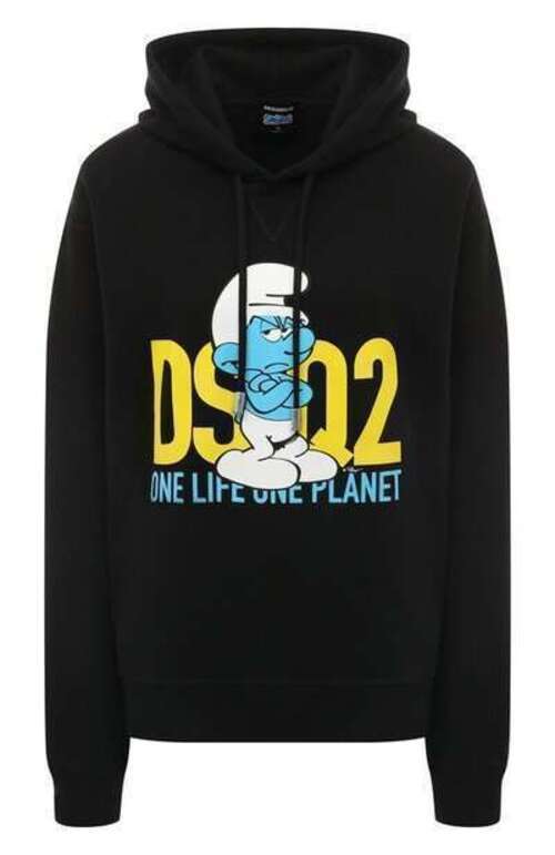 Хлопковое худи Dsquared2 x The Smurfs Dsquared2