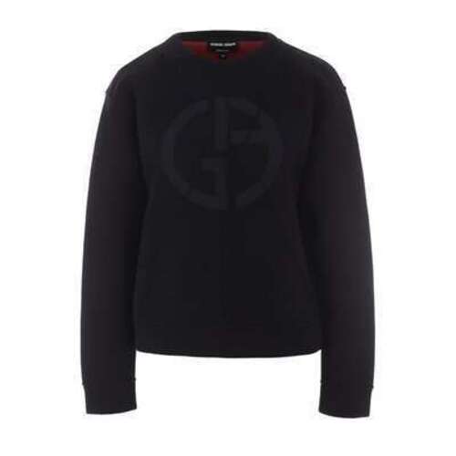 Пуловер свободного кроя с логотипом бренда Giorgio Armani