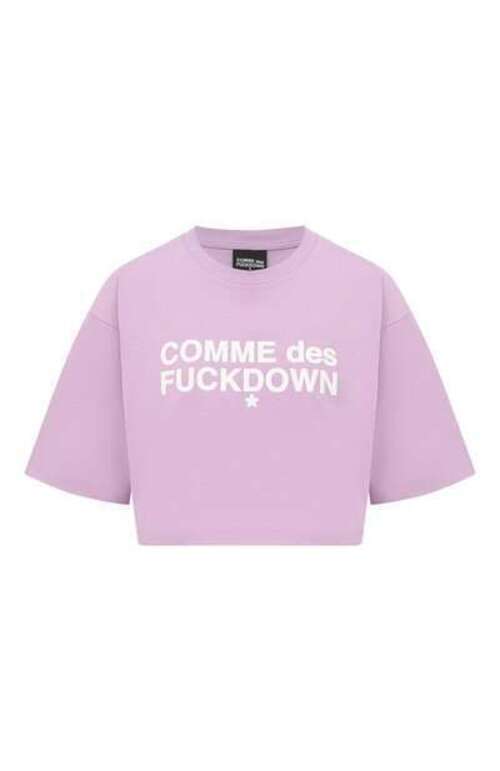 Хлопковая футболка Comme des Fuckdown