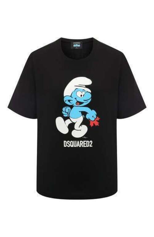 Хлопковая футболка Dsquared2 x The Smurfs Dsquared2