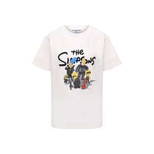 Хлопковая футболка Balenciaga x The Simpsons Balenciaga