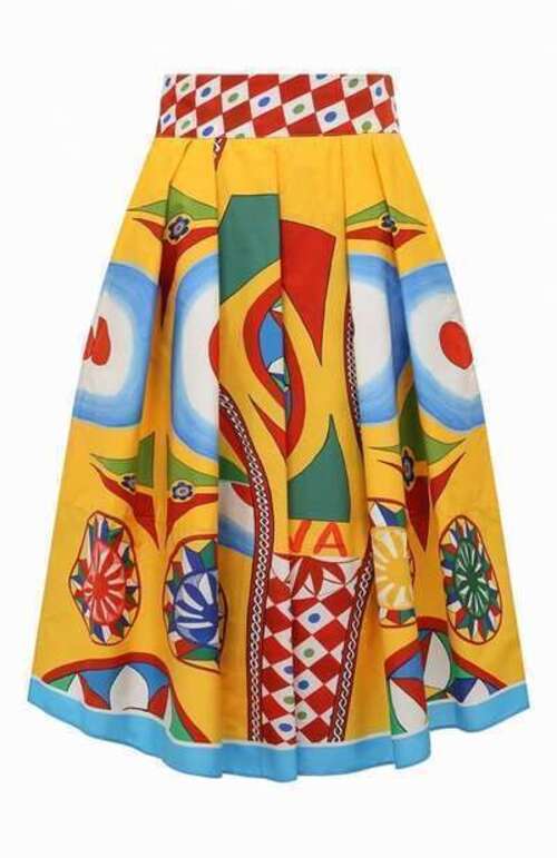 Хлопковая юбка Dolce & Gabbana