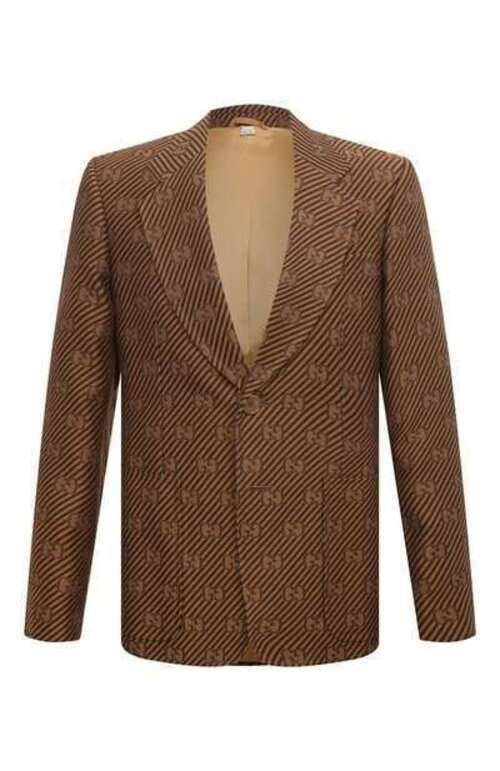 Пиджак из хлопка и шелка Gucci