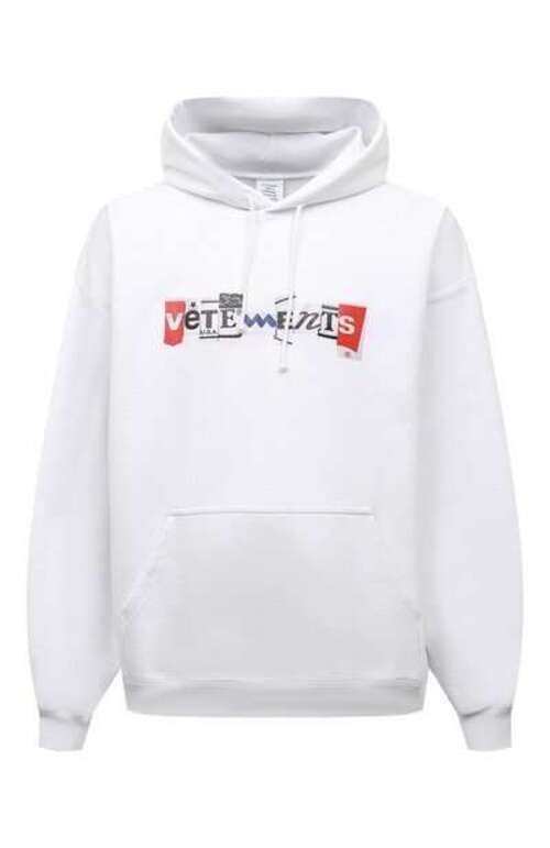 Хлопковое худи VETEMENTS