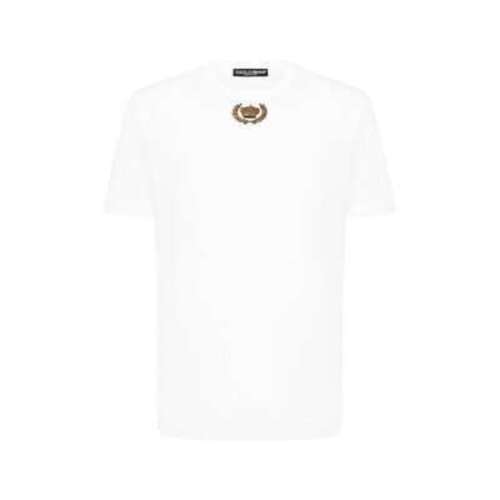 Хлопковая футболка с вышивкой Dolce & Gabbana