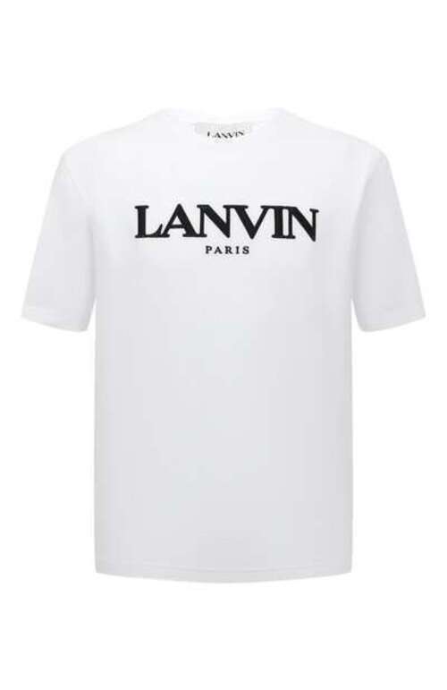 Хлопковая футболка Lanvin