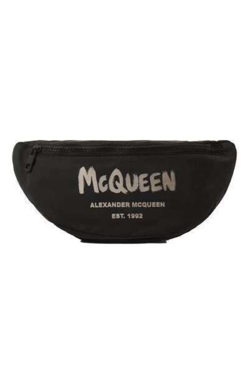 Текстильная поясная сумка Alexander McQueen