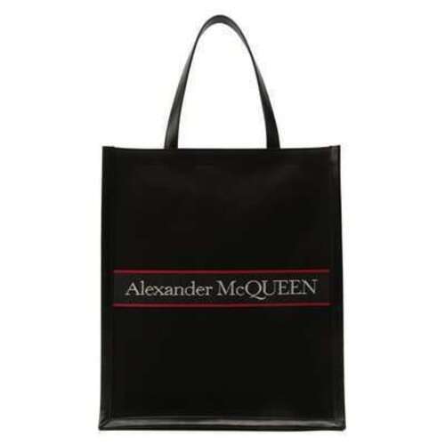 Текстильная сумка-шопер Alexander McQueen