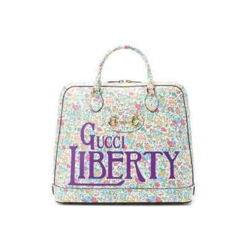 Кожаная сумка-тоут Horsebit 1955 Liberty London Gucci