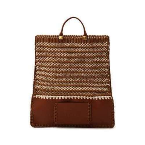 Комбинированная сумка-шопер Crochet Bags Valentino